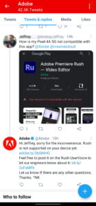 Adobe Social Media Care Example